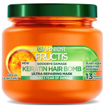 Маска для волосся Garnier Fructis Goodbye Damage Keratin Hair Bomb відновлювальна 320 мл (3600542542647)
