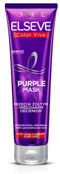 Maska do włosów L'Oreal Elseve Color-Vive Purple Mask przeciw żółtym i miedzianym odcieniom 150 ml (3600523912698)