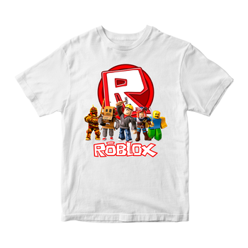Футболка белая с принтом онлайн игры Roblox "Персонажы игры Roblox Роблокс" Кавун 86 см ФП011968