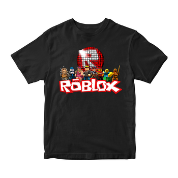 Футболка черная с принтом онлайн игры Roblox "Игровой мир Роблокса Roblox 2" Кавун 86 см ФП0119902