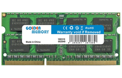 Пам'ять SO-DIMM, DDR3, 2Gb, 1600 MHz, Golden Memory, 1.35V (GM16LS11/2)