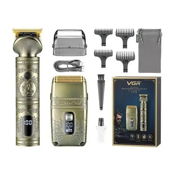 Набор для стрижки волос беспроводной VGR V-649 8813 Gold ТМ
