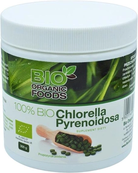 Suplement diety Bio organic food 100% Bio Chlorella Pyrenoidosa 300 g (5901549747089)
