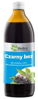 Sok naturalny Ekamedica Elderberry Juice 100% 500 ml (5902596671099)