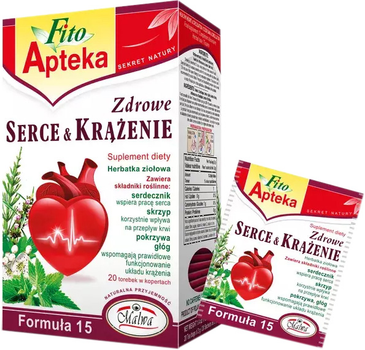 Herbatka ziołowa Fito Apteka Zdrowe Serce & Krążenie 20 szt (5902781002639)