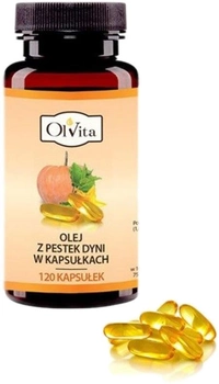 Suplement diety Olvita Olej z Pestek Dyni 120 kapsułek (5903111707873)