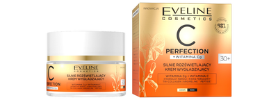 Krem do twarzy Eveline Cosmetics C-Perfection silnie rozświetlający wygładzający 30+ 50 ml (5903416025986)