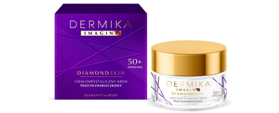 Krem do twarzy Dermika Imagine Diamond Skin ciekłokrystaliczny przeciwzmarszczkowy 50+ 50 ml (5902046768362)