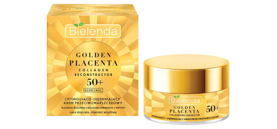 Krem do twarzy Bielenda Golden Placenta 50+ liftingująco-ujędrniający przeciwzmarszczkowy 50 ml (5902169048297)