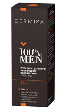 Крем для обличчя Dermika 100% for Men Cream 40+ проти зморшок 50 мл (5902046503024)
