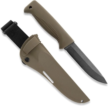 Нож Peltonen M07, покрытие PTFE Teflon, coyote, coyote композитный чехол (FJP121)