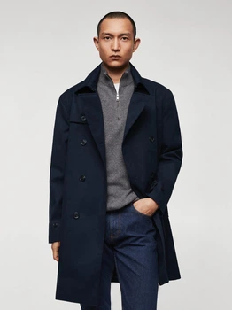 Тренч Mango 47003253 XL (105332XL) Синій