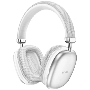 Бездротові навушники Bluetooth з мікрофоном Hoco wireless headphones (BT5.3, AUX/TF, 40h). Silver