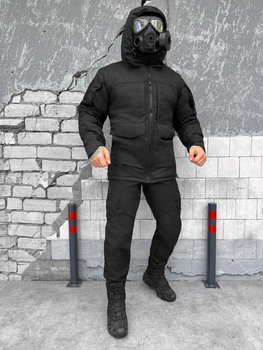 Зимовий тактичний костюм black розмір XL