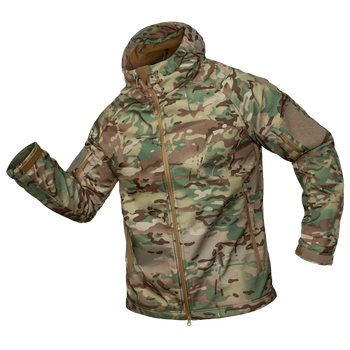 Куртка тактична демісезонна чоловіча для силових структур CM Stalker SoftShell Мультикам 089 XXXXL