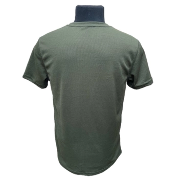 Футболка прямого кроя, военная футболка олива размер М
