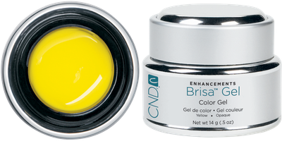 Цветной гель для дизайна ногтей CND Brisa Gel Yellow Opaque Color (14 г)