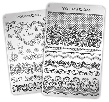 Двостороння пластина для стемпінгу :YOURS Loves Dee Lovely Flowers YLD11