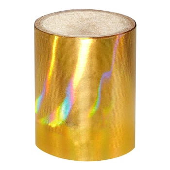 Золотая голографическая фольга Lecente Pure Gold Nail Foil (1,5м)