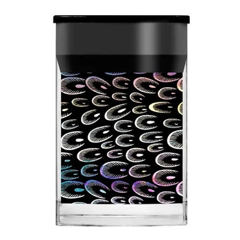 Голографическая фольга Lecente Silver Feather Nail Foil (1,5м)