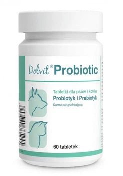 Dolfos (Дольфос) DolVit Probiotic добавка для здоровья ЖКТ собак и кошек - 60 табл.