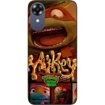 Силиконовый чехол SMTT для Oppo A17k с картинкой Черепашки ниндзя Мике