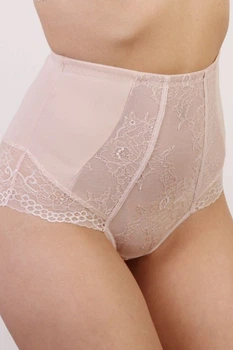 Кружевные высокие трусики Orhideja 662-186 Pion 54(4XL) Пудра