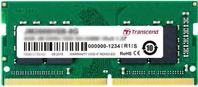 Оперативна пам'ять Transcend SODIMM DDR4-2666 4096MB PC4-21300 (JM2666HSH-4G)
