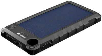 Powerbank solarny Sandberg Outdoor 10000 mAh Black (5705730420535)