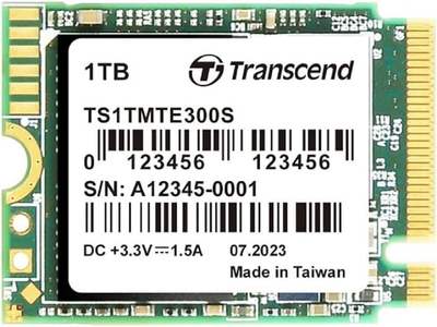 Dysk SSD Transcend 300S 1TB NVMe M.2 2230 PCIe 3.0 x4 3D NAND TLC (TS1TMTE300S)