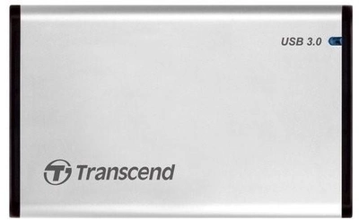 Zewnętrzna kieszeń Transcend StoreJet 25S3 dla 2.5" HDD/SSD USB 3.1 Aluminum (TS0GSJ25S3)