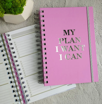 Планер MriyTaDiy My plan недатований українською мовою рожевий (MTD-0517)