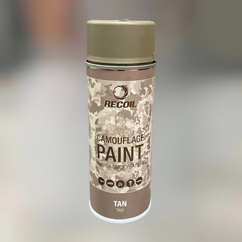 Краска маскировочная аэрозольная RecOil, цвет – Койот (светло-коричневый), 400 мл