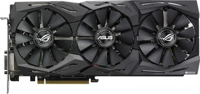 Відеокарта Asus Radeon RX480 ROG Strix 8GB GDDR5 (256bit) (1310/8000) (STRIX-RX480-O8G-GAMING) Б/В