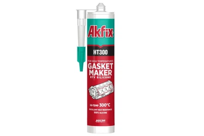 Силікон високотемпературний HT300 280мл/345гр (червоний) SA077 Akfix