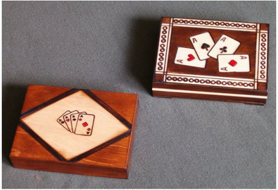 Drewniana karciarka z kartami Filipek 1 talia x 55 kart (5907180640154)