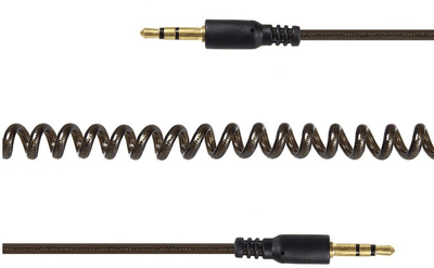 Kabel spiralny audio stereo Cablexpert CCA-405-6 1.8 m Czarny