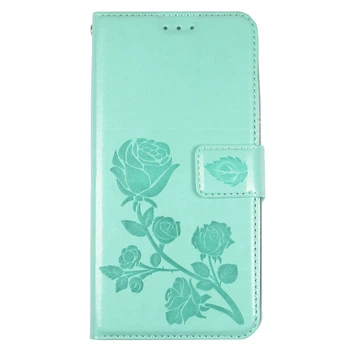 Чехол-книжка для TP-Link Neffos C7s "Роза Light Green"
