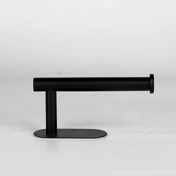 Держатель туалетной бумаги из нержавейки FAROMO LS-S304 Black СуперЭконом