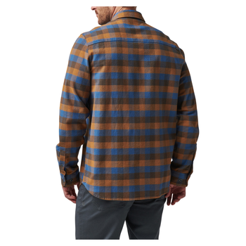 Рубашка тактическая 5.11 Tactical Lester Long Sleeve Shirt Cobalt Blue Plaid 2XL (72532-044)
