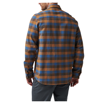 Сорочка тактична 5.11 Tactical Lester Long Sleeve Shirt Cobalt Blue Plaid 2XL (72532-044)