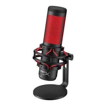 Микрофон конденсаторный HyperX Quadcast (HX-MICQC-BK) Черный/Красный + 4 диаграммы направленности
