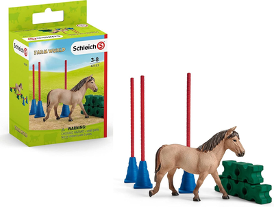 Фігурка Schleich Farm World Слалом для Поні з аксесуарами 10.5 см (4059433312330)