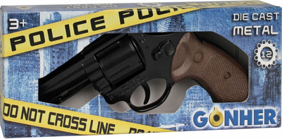 Іграшковий револьвер Gonher Police 12-набійний (8410982012762)