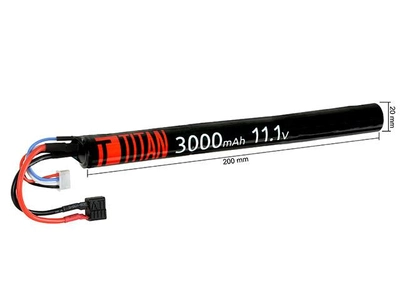 Аккумулятор Li-Ion 11,1V 3000mAh stick (Tamiya) [TITAN] (для страйкбола)