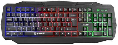 Клавіатура Marvo K601 Black, USB, Multi-LED подсветка, длина кабеля 1,5 м. (K601)