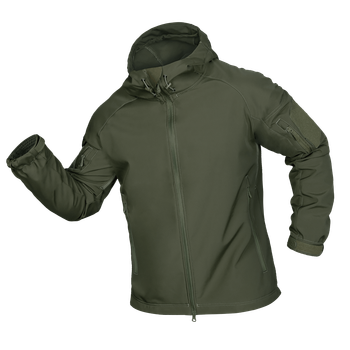 Куртка тактическая демисезонная мужская для силовых структур Stalker SoftShell Олива (7225), XL (OPT-34521)