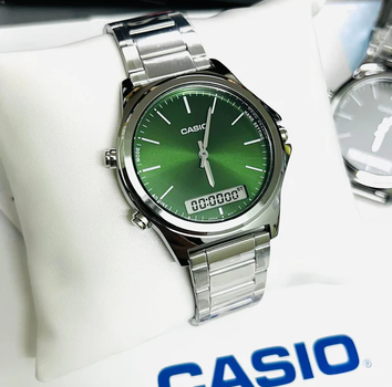 Наручные часы Casio MTP-VC01D-3EUDF Серебро\Зеленый