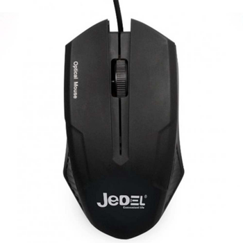 Компьютерная проводная мышка Jedel M61 2 кнопки + scroll Чёрная