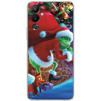 Силиконовый Чехол с Картинкой для Tecno Pova 4 Принт (Новогодний, Гринч) (46196-ysm2268)